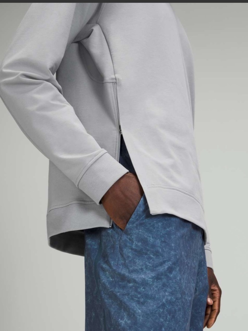 Lululemon City Sweat Men's Light Gray Crewneck